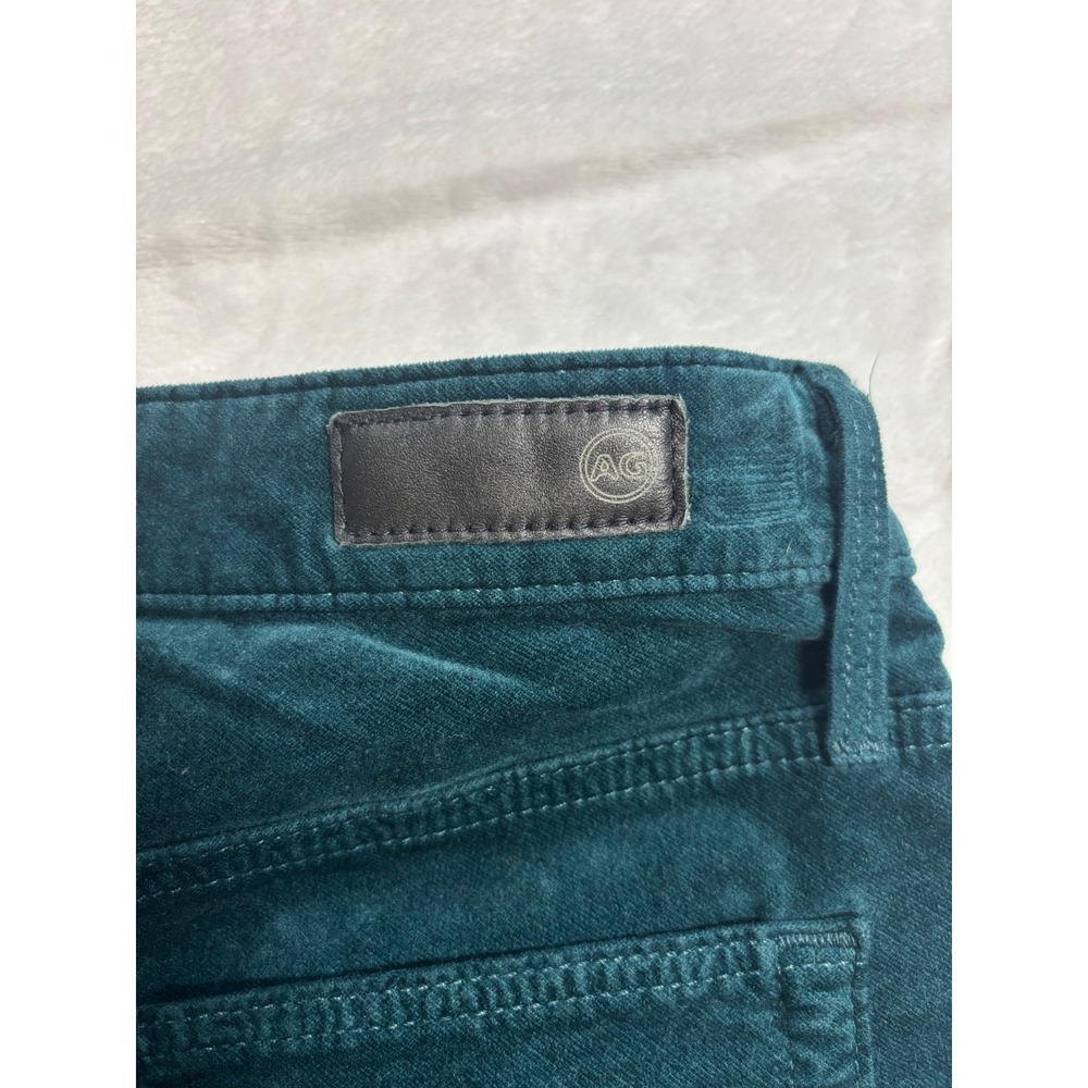 AG Adriano Goldschmied Stevie Ankle Pants Womens Teal Excellent Corduroy 27R - Picture 8 of 9